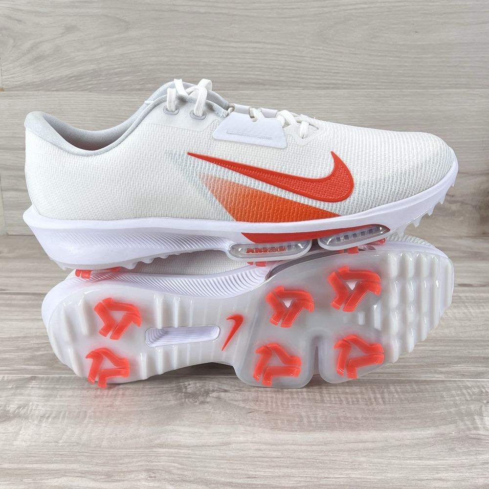 Nike Air Zoom Infinity Tour Flyweave Golf White Orange HJ7573-112 Size 15